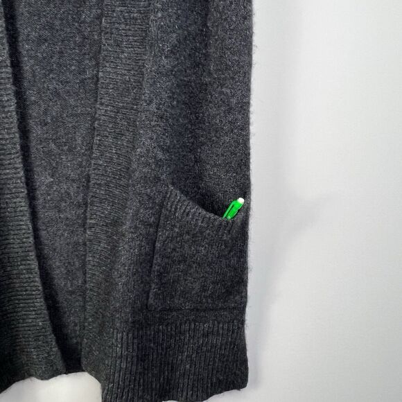 Loft Wool Alpaca Blend Open Long Duster Cardigan Sweater Vest Sz M - Picture 4 of 7